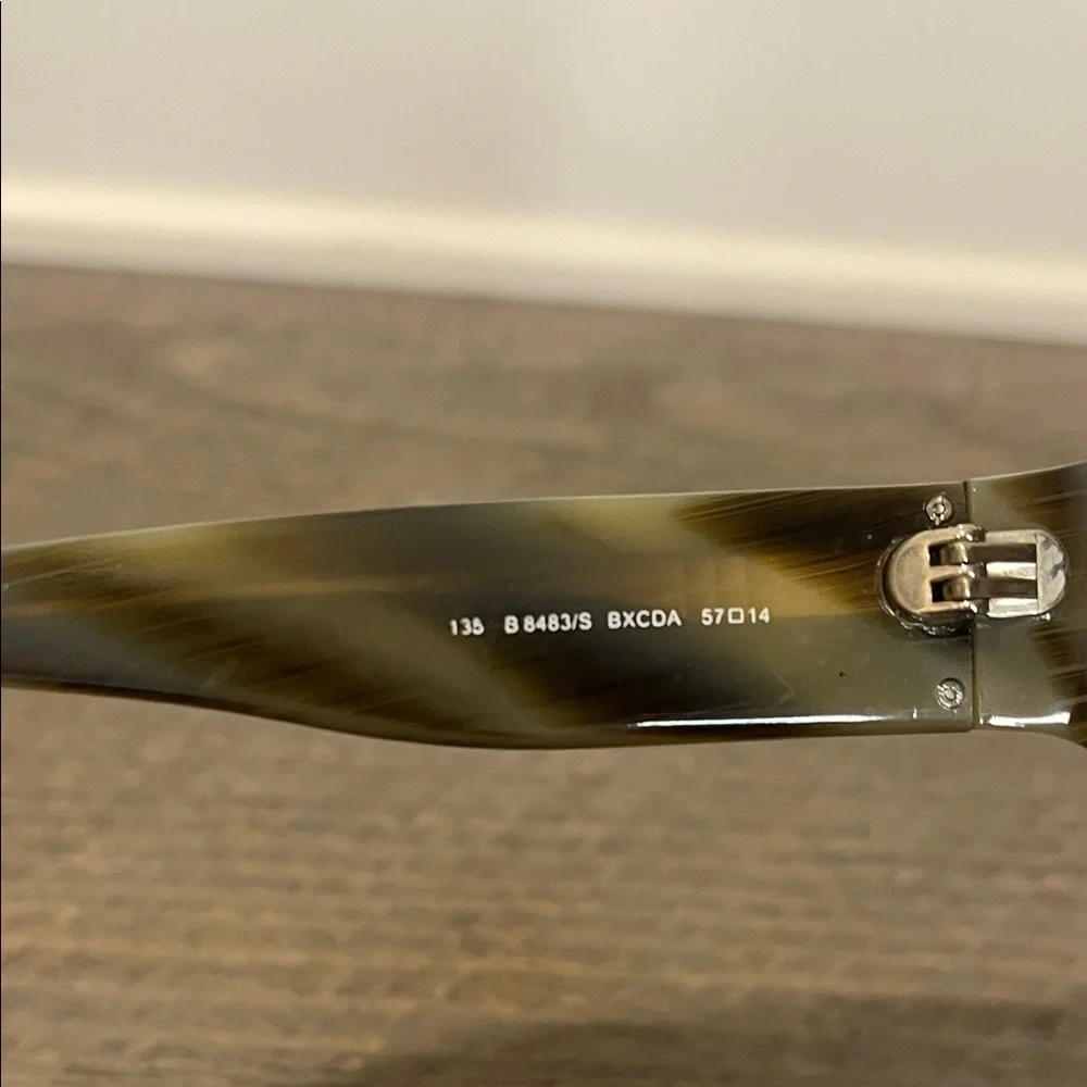 NWOT VTG Burberry 135 8483/S BXCD 57 14 Wmns Olive Nova Check Sunglasses - Picture 5 of 11
